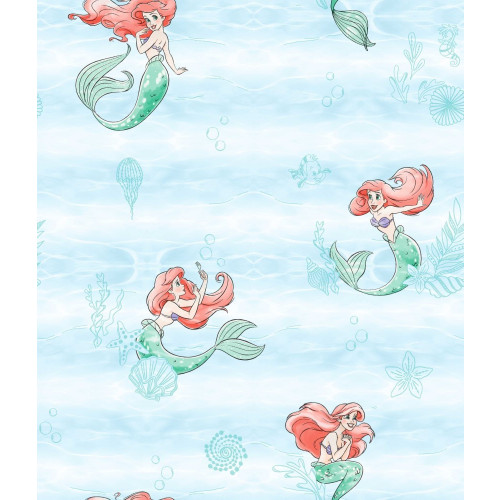Disney Vol 4. Little Mermaid Teal Wallpaper