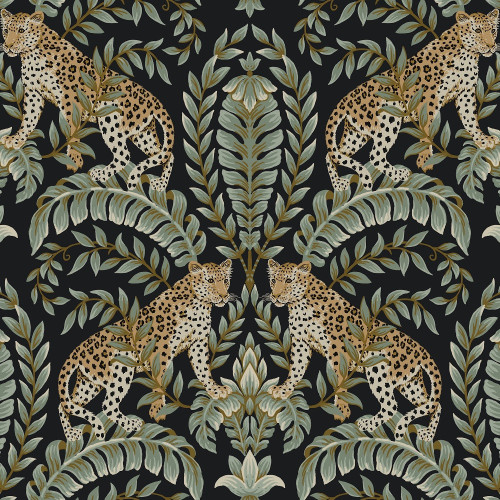 24 Karat Jungle Leopard Black