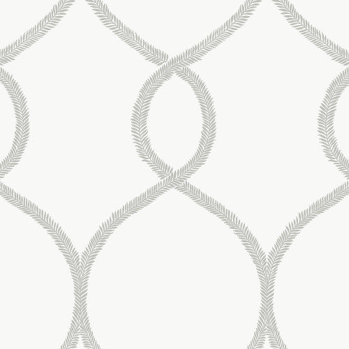 24 Karat Laurel Leaf Ogee Grey Small Sample