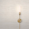 Ronald Redding Grasscloth & Natural Resource Handcrafted Shimmering Paper Wallpaper