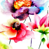 Origin Murals Watercolour Flora Mural