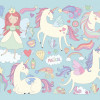 Origin Murals Princess Unicorn Mural