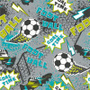 Origin Murals Graphic Pixel Footballs Mural