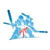 Origin Murals Cricket Players Mural Blue