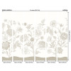 Origin Murals Jacobean Rose Trail Mural Natural Stone