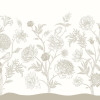 Origin Murals Jacobean Rose Trail Mural Natural Stone