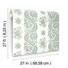 Jardin Beaumont Floral Stripe Wallpaper
