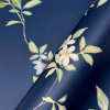 Ronald Redding Tea Garden April Blossom Navy Wallpaper