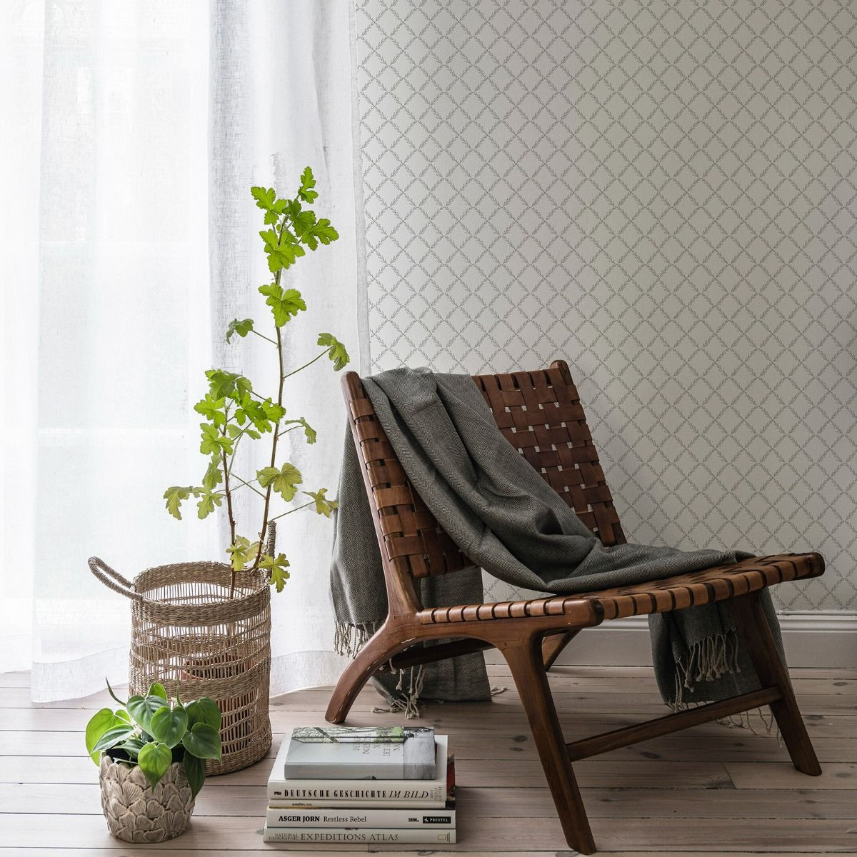 Duro Small Designs Vide Wallpaper White